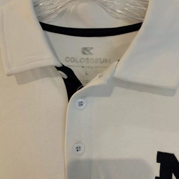 Michigan Wolverines Logo White Polo Performance Shirt men’s Size L New - Picture 6 of 7